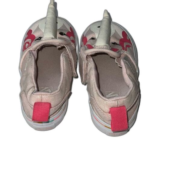 VANS "ASHER" Unicorn Pink Glitter Slip on Shoes US Size 7 - Picture 7 of 8